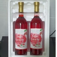 수제 오미자청 750mL(2병) 원액 엑기스l[주연네 오미자]