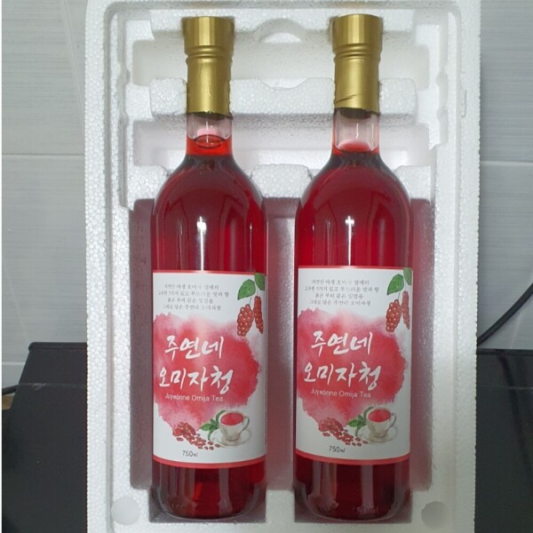 [고향사랑기부제] 오미자청 1세트(750mL×2병)